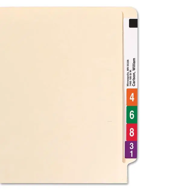 Alt view image 4 of 6 - End Tab File Folder, Reinforced Straight-Cut Tab, 1-1/2" Expansion, Letter Size, Manila, 50 per Box (24275)