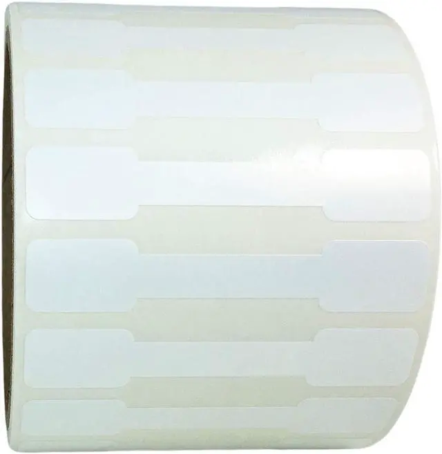 Main image of InStockLabels Blank Tamper Evident Labels, 0.5 x 2.75 Inch, 2500 Count | Tamper proof stickers for food delivery, packaging, envelope seals, business use, personal use, and secure closures