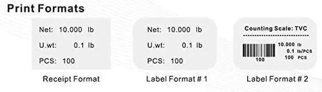 Alt view image 6 of 6 - TVC-60 Counting Scale for Parts and Coins, Lb/Kg Switchable, 60lb Capacity, 0.002lb Readability
