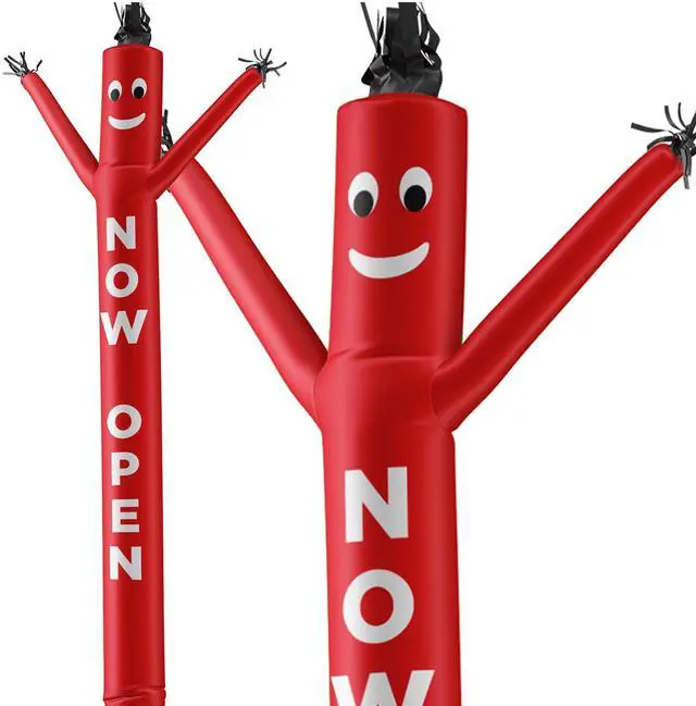 Main image of Air Dancers Inflatable Tube Man Attachment - 20 Feet Tall Wacky Waving Inflatable Dancing Tube Guy for Business Promotion - Blower Not Included - Now Open | Blower Not Included