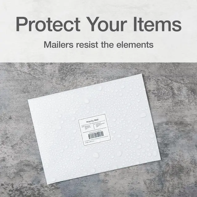 Alt view image 5 of 6 - Self-Seal Mailers, Self-Sealing Envelopes, Made with DuPont Tyvek Material, 14 lb., Puncture, Tear and Moisture Resistant, White, 9" x 12", 100 per Box (1016969)