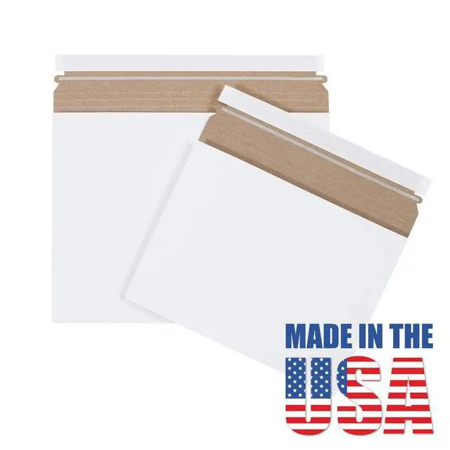 Alt view image 6 of 6 - BRM2G Gusseted Flat Mailers, 12 1/2" x 9 1/2" x 1", White (Pack of 100)
