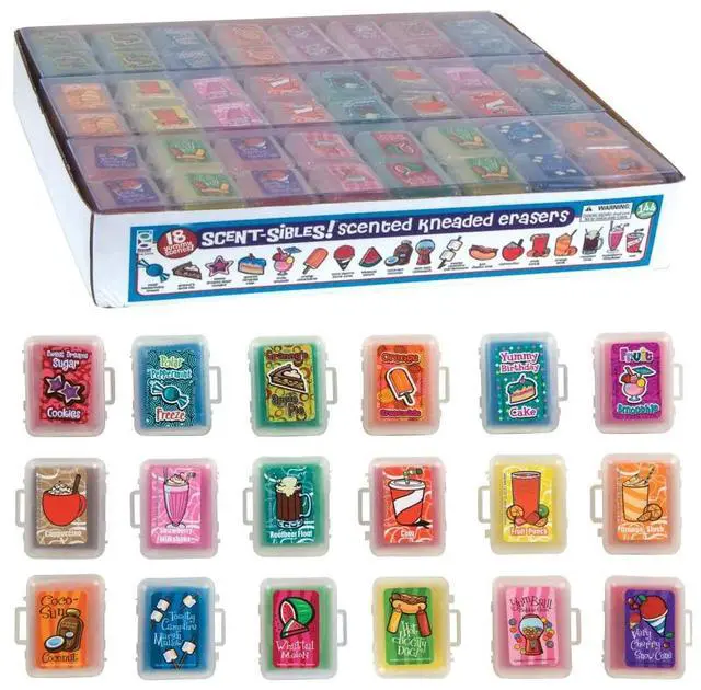 Main image of Raymond Scent-Sibles Scented Erasers For Kids (Pack of 144)