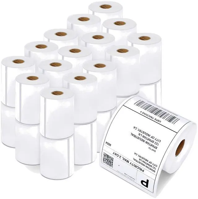 Main image of 4x6 Shipping Labels, Direct Thermal Labels, DYMO 4XL 1744907 | Return Address Labels for Mailing, Packages - Compatible with Zebra, Rollo Printers - (6600 Count, 30 Rolls, Not 5XL)
