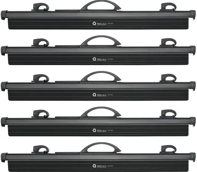 Main image of Hang-A-Plan, 24-30 Inches Quickfile Hanging Clamp, Black, Holds up to 150 Plans, Pack of 5 Clamps