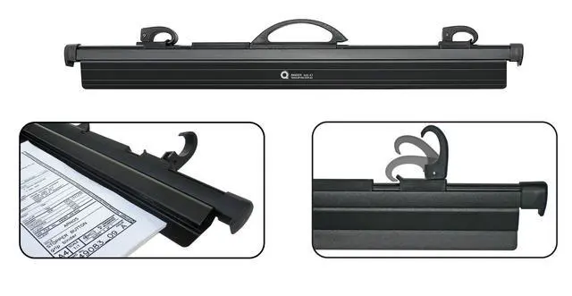 Alt view image 2 of 3 - Hang-A-Plan, 24-30 Inches Quickfile Hanging Clamp, Black, Holds up to 150 Plans, Pack of 5 Clamps