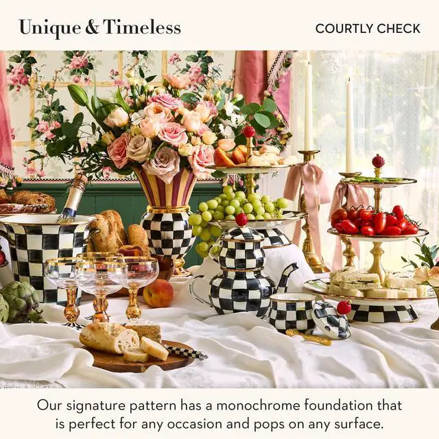 Alt view image 3 of 6 - Flight Board, Cute Shot Glasses and Wooden Board for Drinking or Decor, Black-and-White Courtly Check