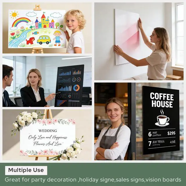Alt view image 2 of 6 - 24x36 Black Foam Board 3/16 Thick 10 Pack | Acid Free, Polystyrene, Warp-Resistant, Easy to Cut, For Drawing Presentation, Project, Picture, Decorations & Craft Display