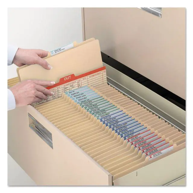 Alt view image 2 of 6 - Classification File Folder, 2 Dividers, 2" Expansion, 2/5-Cut Tab, Legal Size, Manila, 10 per Box (19000)