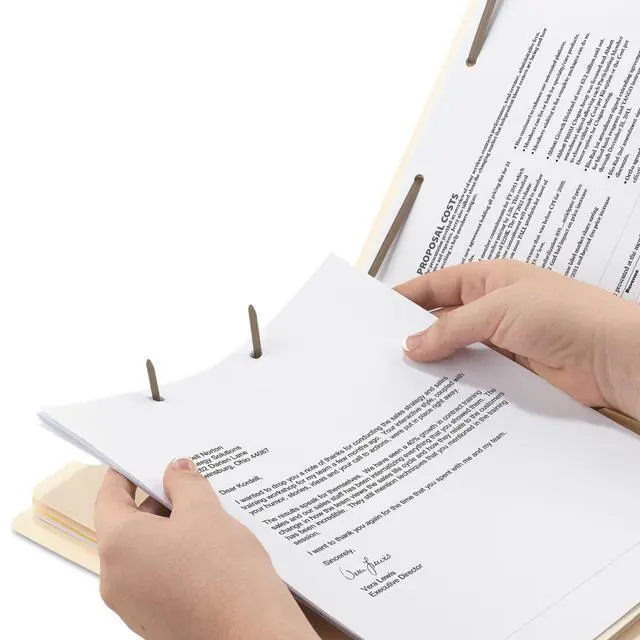 Alt view image 3 of 6 - Classification File Folder, 2 Dividers, 2" Expansion, 2/5-Cut Tab, Legal Size, Manila, 10 per Box (19000)