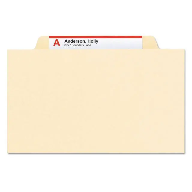 Alt view image 6 of 6 - Classification File Folder, 2 Dividers, 2" Expansion, 2/5-Cut Tab, Legal Size, Manila, 10 per Box (19000)