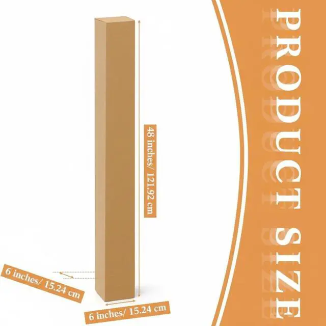 Alt view image 2 of 6 - 30 Pcs 6L x 6W x 48H Inch Golf Club Shipping Boxes Tall Corrugated Boxes Cardboard Long Golf Storage for Shipping, Packaging, Moving, Mailing, Home or Business