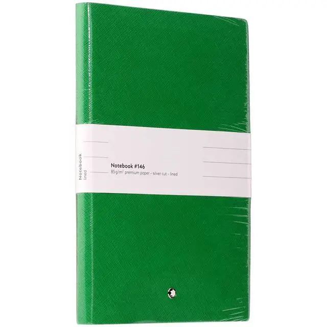 Alt view image 2 of 6 - Notebook 116518 Fine Stationery #146 Green Elegant Soft Cover Journal Lined Notebook with Leather Binding A5