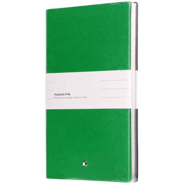 Alt view image 3 of 6 - Notebook 116518 Fine Stationery #146 Green Elegant Soft Cover Journal Lined Notebook with Leather Binding A5