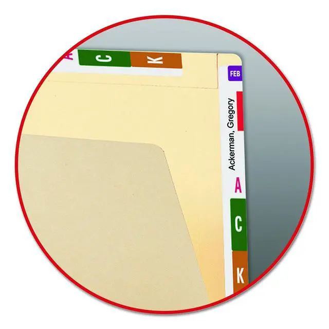 Alt view image 2 of 4 - Conversion File Folder Top and End Tab, Letter Size, Manila, 100 per Box (24190)