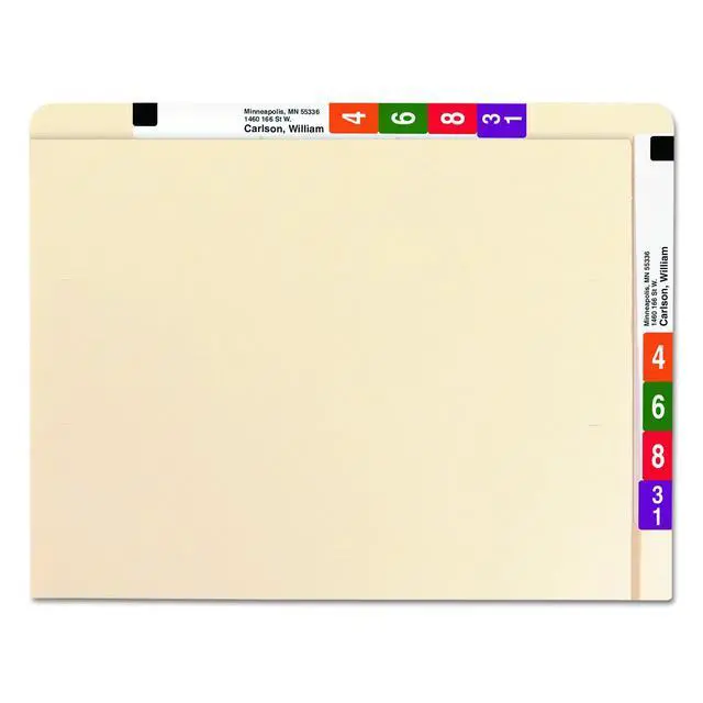 Alt view image 3 of 4 - Conversion File Folder Top and End Tab, Letter Size, Manila, 100 per Box (24190)