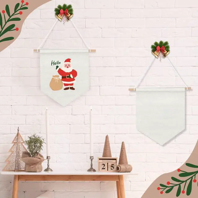 Alt view image 4 of 6 - 30 Pcs 10.24'' Blank Canvas Banner Enamel Pin Display Pin Holder Wall Display Canvas Banner Cotton Flag Enamel Collection Holder for Button Label Badge Indoors Outdoor