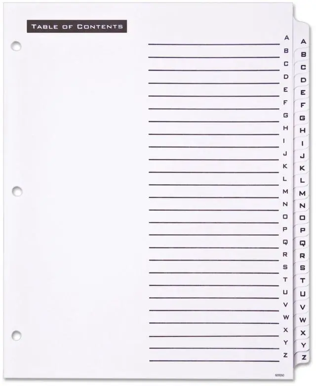 Alt view image 2 of 3 - 11676 Table 'n Tabs Dividers, 26-Tab, Letter (Pack of 12)