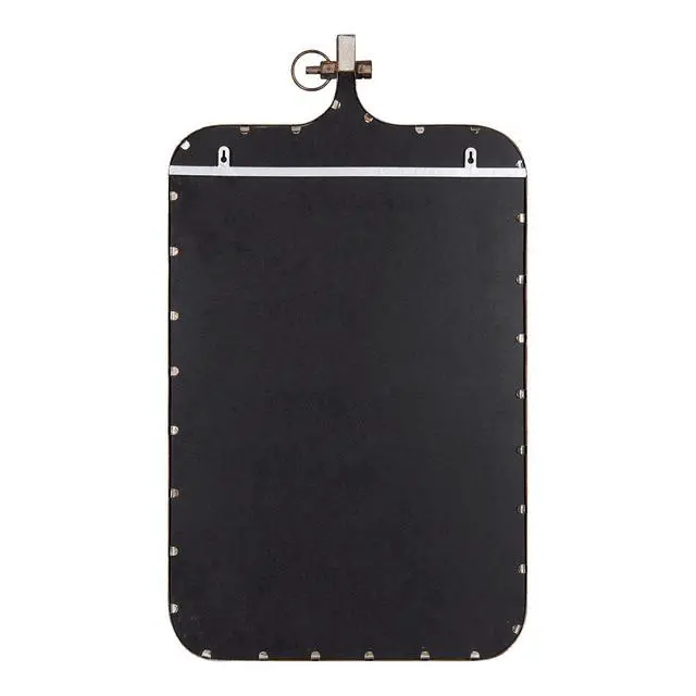 Alt view image 4 of 4 - Yitro Modern Farmhouse Metal Rectangle Decorative Pinboard, 20 x 35, Rustic Bronze, Industrial Rectangular Bulletin Board with Unique Ornamental Crown