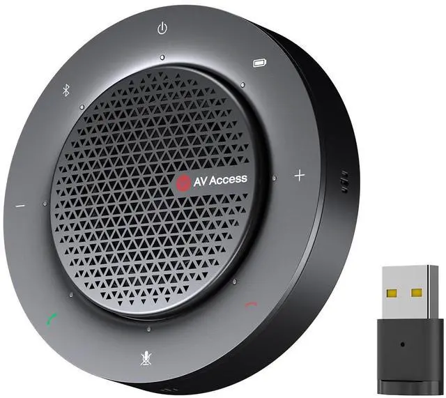 Main image of Bluetooth Conference Speakerphone, 360° 4-Mic Pickup, USB & Wireless | Noise Cancelling, 10H Battery, Touch Controls, Plug & Play for Zoom/Teams Meetings(48 People), Compact for Remote Work