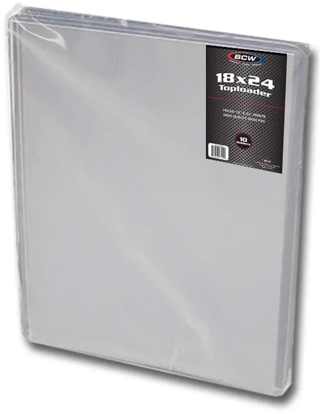 Main image of 18x24 Topload Holder 10 ct | Rigid PVC Protection for Photos, Prints & Documents | Holds 18"x24" Items | Toploaders for Cards | Durable Top Loader | Archival Safe, No Plasticizers or Stearates