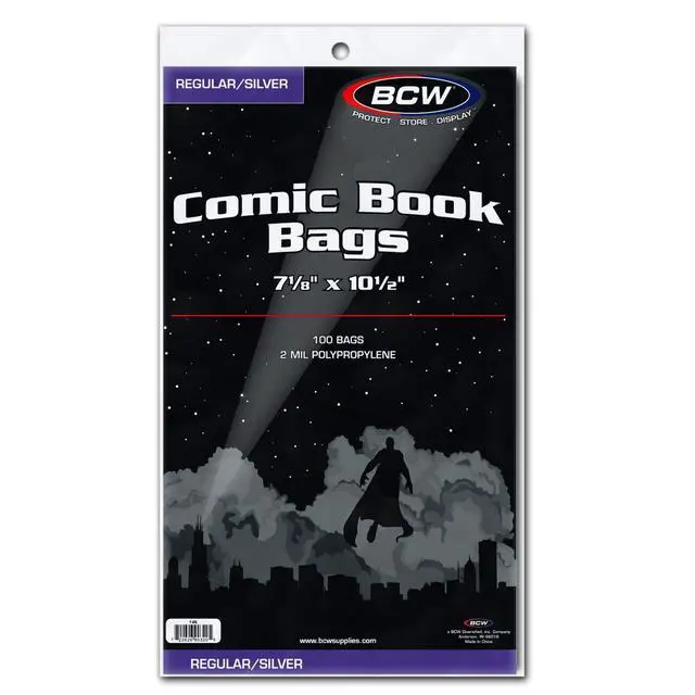 Alt view image 6 of 6 - Silver Age Comic Bags (1000 Pack) Acid-Free Archival Comic Book Bags for Silver Age Comics | Crystal Clear Comic Book Bags for Collection Storage