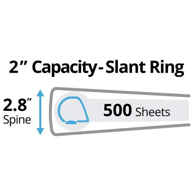 Alt view image 2 of 6 - Durable 3 Ring Binder, 2" Slant Rings, 1 Green Binder (27553) (Pack of 12)