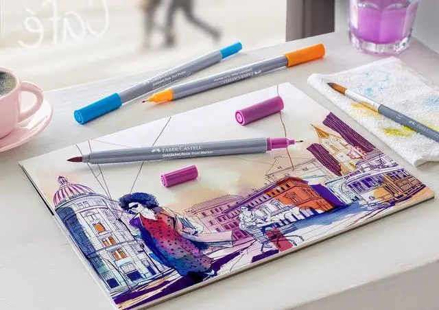 Alt view image 5 of 6 - Goldfaber Aqua Dual Markers, 24 Watercolor Markers