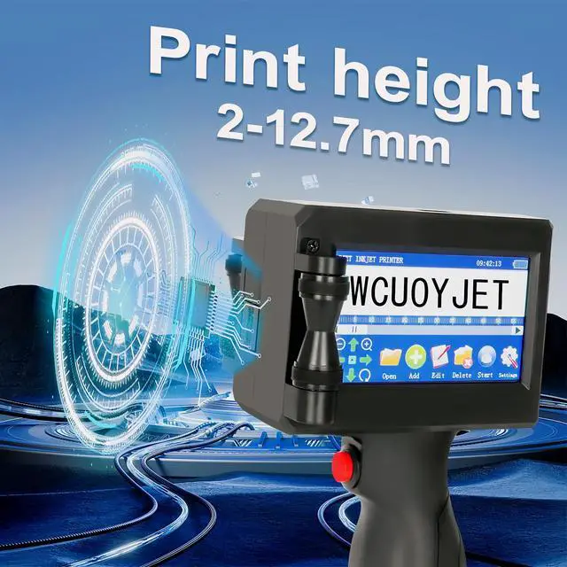 Alt view image 3 of 6 - Handheld Printer Ink Original Solvent Fast-Drying 42ML Black Ink Replacement for H760 Handheld Inkjet Printer Ink Cartridge