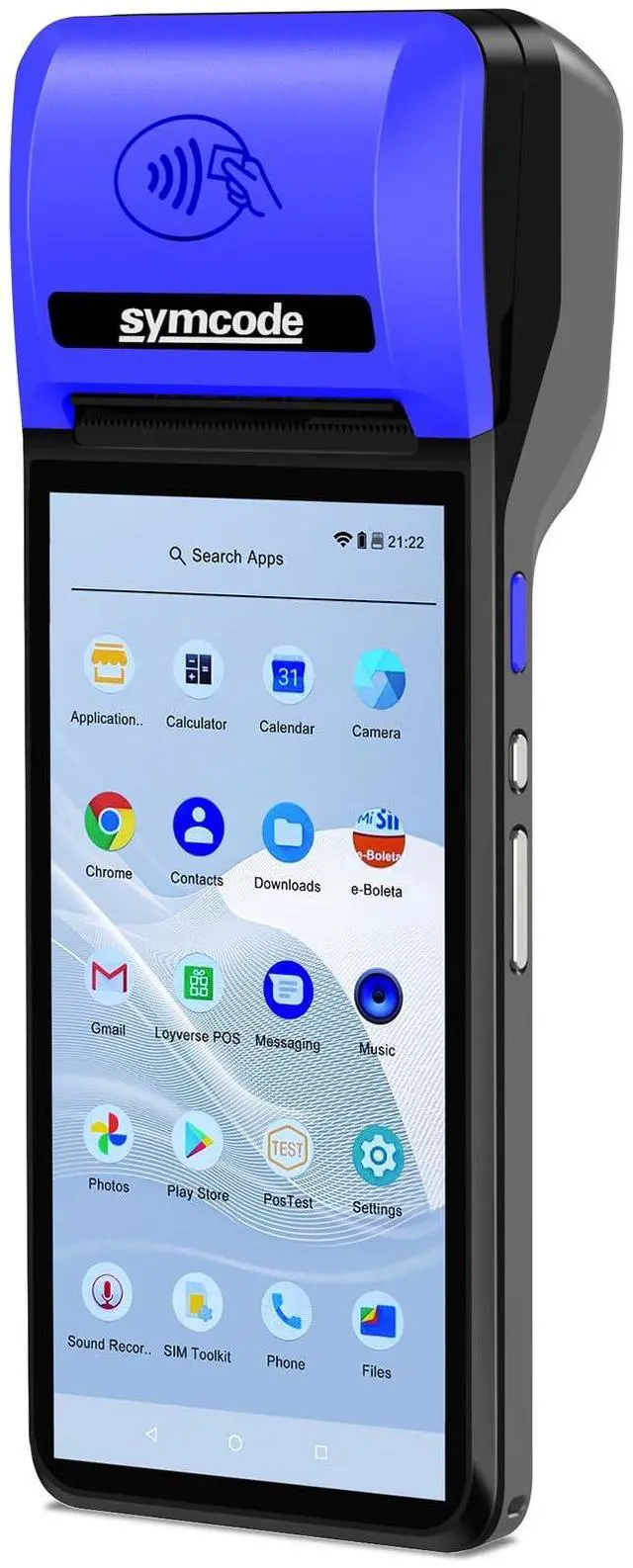 Main image of POS PDA Mobile POS Machine Terminal Thermal Receipt Printer 5.99" High Resolution and Clear Touch Screen Handheld PDA Printer Android 8.1 OS Built-in Google Play and NFC