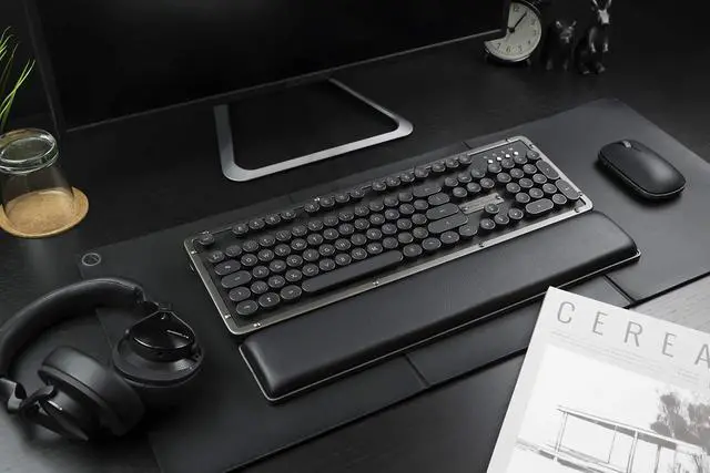 Alt view image 6 of 6 - Retro Classic Palm Rest, Gunmetal