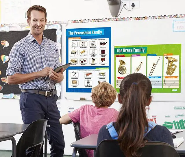 Alt view image 2 of 6 - Instrument Family Orchestra Music Posters for Classroom - Set of 6 - Laminated - EXTRA LARGE - 33" x 23.5" - Music Middle & High School Class Decor - Wall Charts