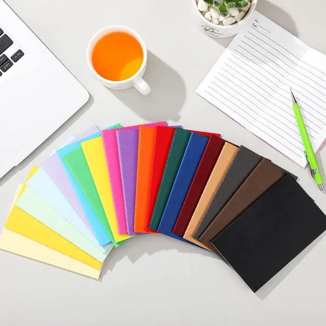 Alt view image 5 of 6 - 200 Packs Mini Pocket Notebooks 3.5 x 5.5 Inch Lined Small Colorful Notebook Composition Notebook Bulk 20 Color 24 Sheets/48 Pages Memo Notepad Set for School Students Traveler Office Supplies