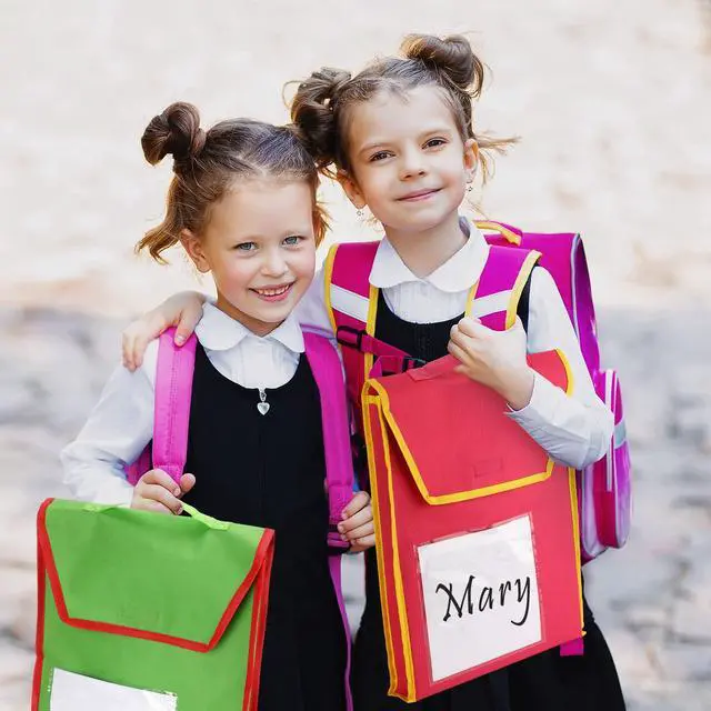 Alt view image 3 of 6 - 36 Sets Book Pouches for Classroom in Bulk Book Bags with 15 Name Tag