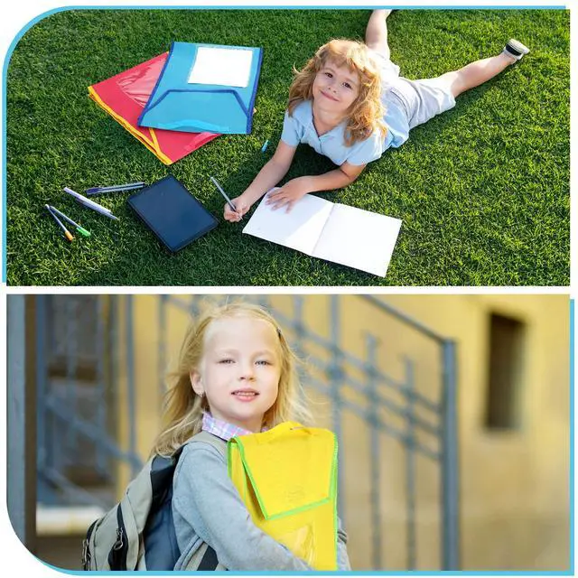 Alt view image 5 of 6 - 36 Sets Book Pouches for Classroom in Bulk Book Bags with 15 Name Tag