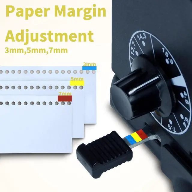 Alt view image 3 of 6 - TD-1500B34R 3:1 Wire Binder, 15-Sheet Punch, 130-Sheet Capacity | Wire binding machine with 34 fully disengageable round-hole punch pins for custom hole patterns on A4 and Letter sheets
