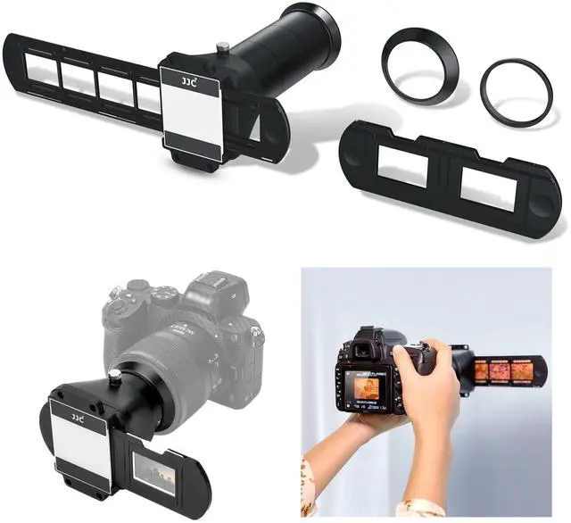 Main image of JJC ES-2 Film Digitizing Adapter Set Kit | for Negative Copying,Converts 35mm Film & Slides to Digital Files Photo,Fits Camera with Select Canon Nikon Sony Macro Lenses