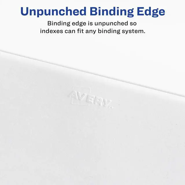 Alt view image 3 of 6 - Style Legal Side Tab Dividers, 26-Tab, 76-100, Letter Size, White, 25 per Set (11397) (Pack of 12)