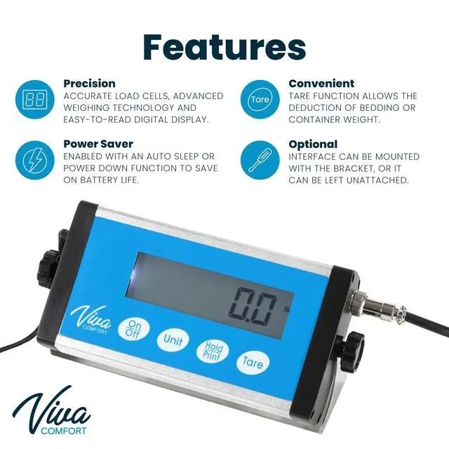 Alt view image 2 of 6 - Alpine ADIME904-04 Stainless-Steel Veterinary Scale, 44.09inH x 20.47inW x 1.77inD, White