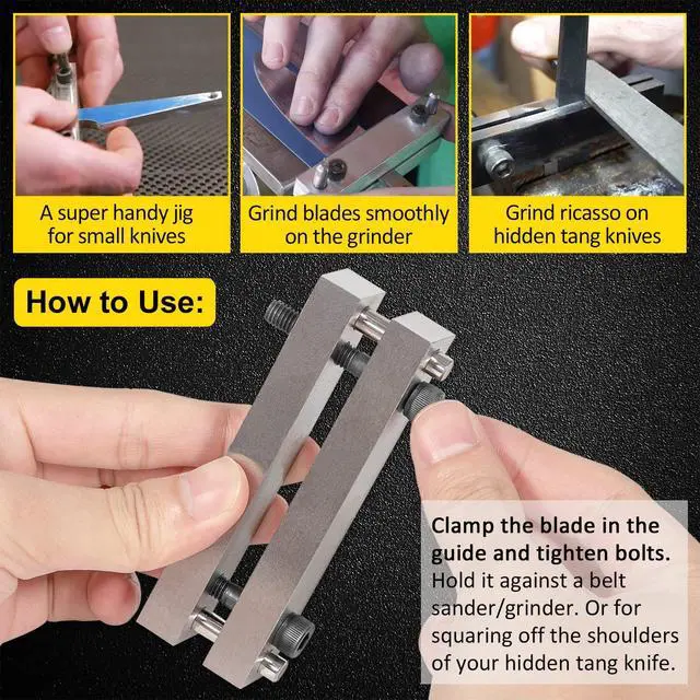 Alt view image 3 of 6 - Hardened File Guide with Carbide Surface For Knife Making Knife Maker Tool, Fits Blade Width up to 2 Inch Inch