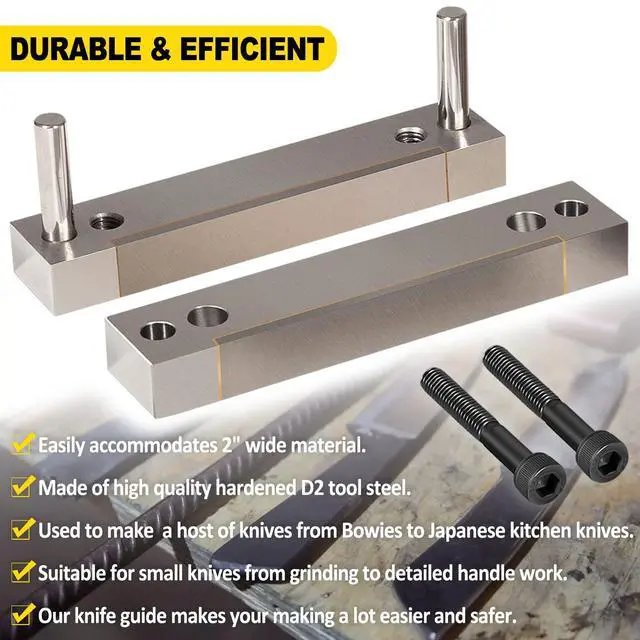 Alt view image 5 of 6 - Hardened File Guide with Carbide Surface For Knife Making Knife Maker Tool, Fits Blade Width up to 2 Inch Inch