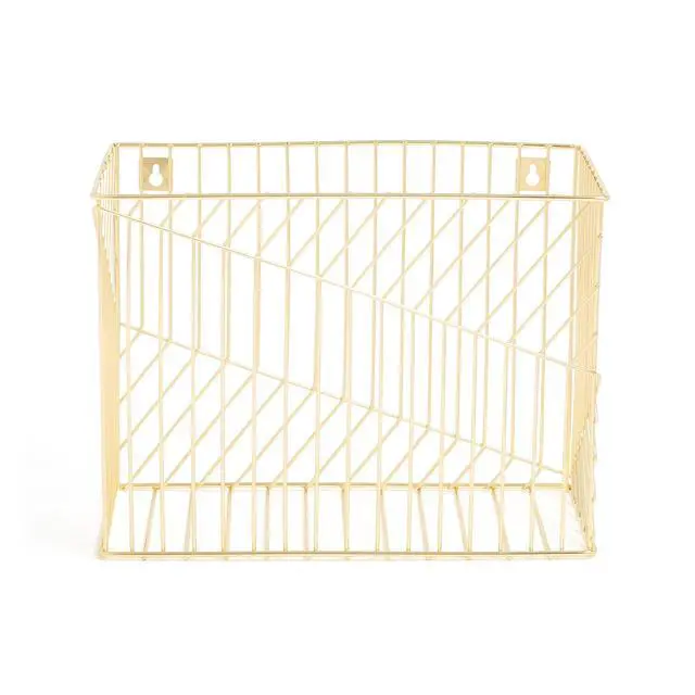 Alt view image 2 of 6 - Metal Hanging File Organizer, Letter Size, Desktop Accessory, Vena Collection, Gold (Pack of 6)