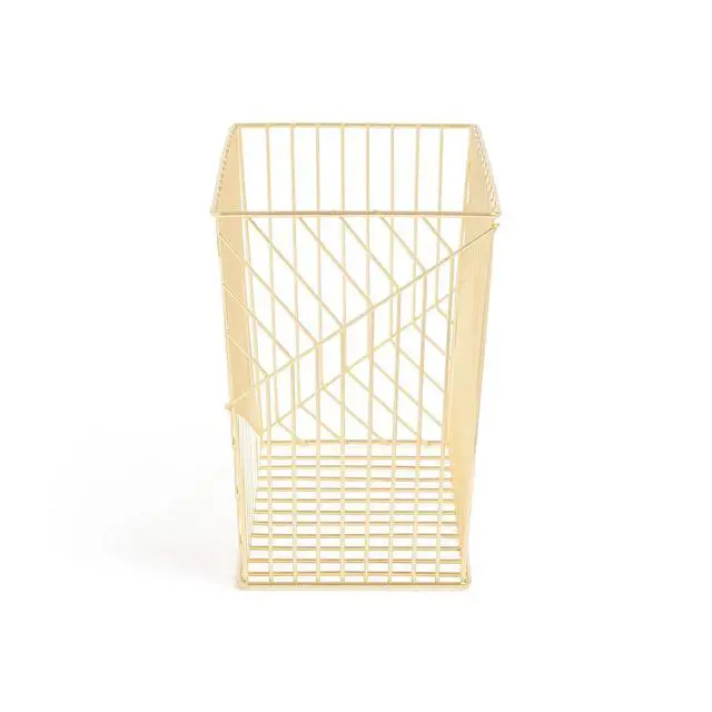 Alt view image 4 of 6 - Metal Hanging File Organizer, Letter Size, Desktop Accessory, Vena Collection, Gold (Pack of 6)