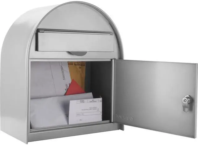 Main image of Wall Mount Drop Box with Key Lock Locking Mail, Suggestion, or Payment Box for Home, Office, Classroom, or Business Use - Mailbox - wall mounted mailbox - Large Capacity - Steel Dropbox