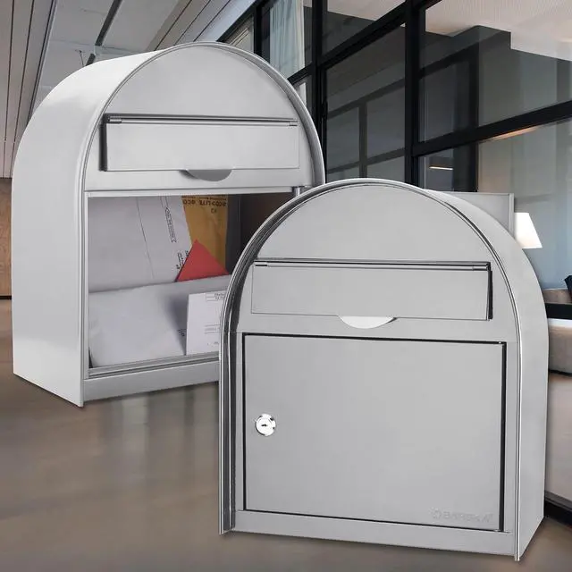 Alt view image 5 of 6 - Wall Mount Drop Box with Key Lock Locking Mail, Suggestion, or Payment Box for Home, Office, Classroom, or Business Use - Mailbox - wall mounted mailbox - Large Capacity - Steel Dropbox