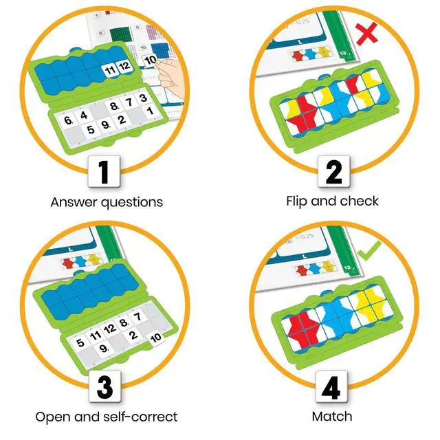 Alt view image 2 of 5 - hand2mind Answer Case for Kids, Compatible with All Content, Elementary Classroom Must Haves, Kids Learning Activities, Teacher Must Haves
