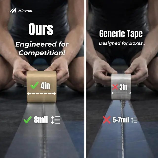 Alt view image 6 of 6 - Wrestling Mat Tape 4in x 84ft - 8 Mil Clear Vinyl, Grappling BJJ | MMA & jiu jitsu tatami seam tape, puzzle & gym floor mats, strong adhesive, clean residue-free removal, competition grade
