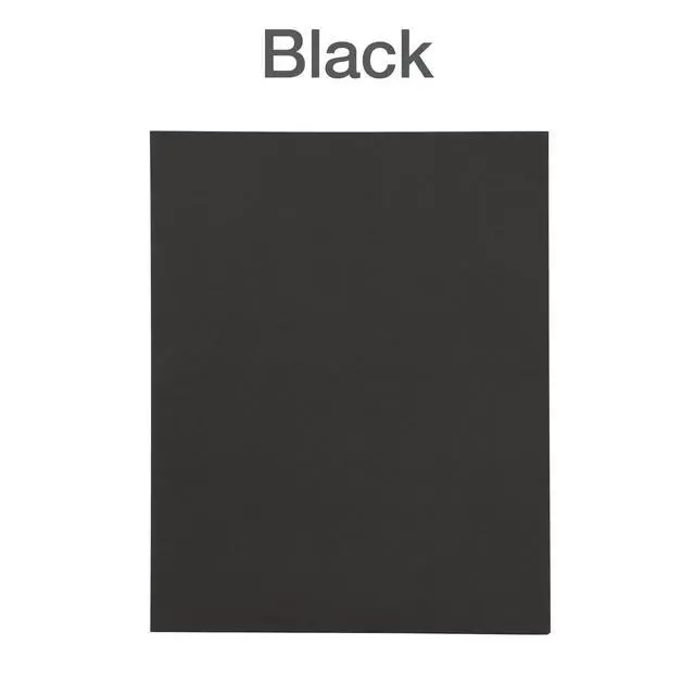 Alt view image 6 of 6 - 2 Pocket Folders, Mega Box of 125, Textured Paper Folders, Black, Letter Size, Essentials for School & Teacher Supplies Lists (57542)