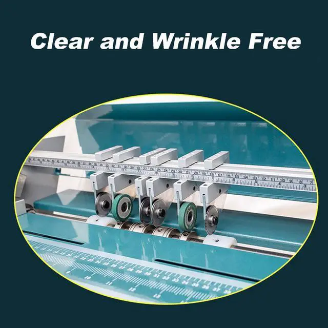 Alt view image 3 of 6 - Electric Paper Creasing Machine 110V 3 in 1 Creaser with Extend Bench 18 Inch Paper Creaser Folding Machine