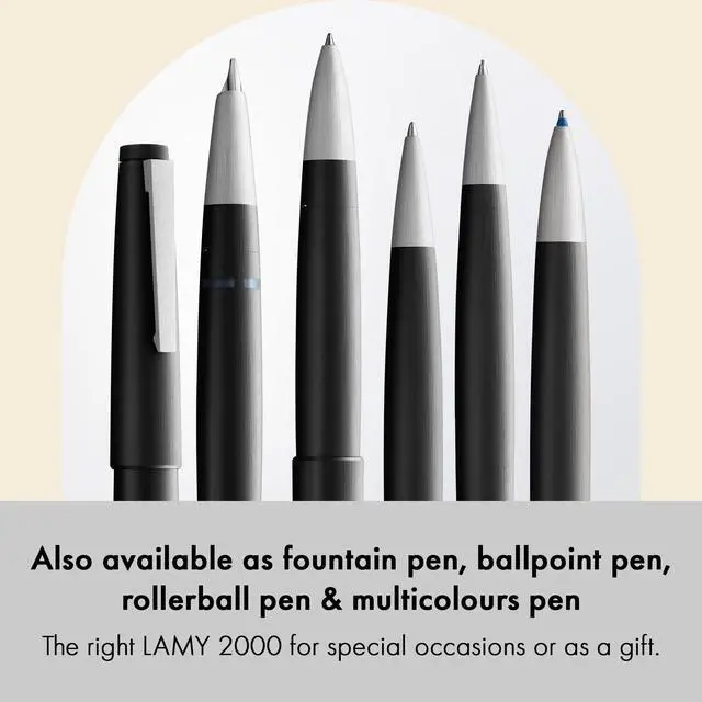 Alt view image 3 of 4 - 2000 black - elegant mechanical pencil in a satin-finish fibreglass casing - perfectly balanced - pencil M 40 fine-line refill in line width 0.7 mm & eraser tip